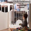 TRMLBE Barrière de sécurité pour enfants avec porte pour Voir les images du produit 6