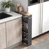 COSTWAY, carrello stretto da cucina, 13 cm di larghezza, 4 Anteprima dell’immagine prodotto 2