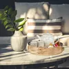Vassoio Relaxdays, vassoio rotondo da portata, legno di Anteprima dell’immagine prodotto 3