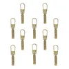 10 Metall Zipper Schlaufen Reißverschluss gold Produktbild-Vorschau
