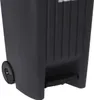 Mülleimer outdoor 90 l anthrazit/schwarz mit Pedal und Produktbild-Vorschau 9
