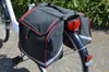 Borsa doppia per bicicletta rosso/nero con strisce Anteprima dell’immagine prodotto 7