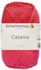 A ball of pink yarn with a label. Produktbild-Vorschau