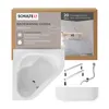 Schulte Eckbadewanne Komplettset Garda, 135x135 cm, Produktbild-Vorschau 9