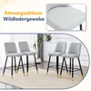 Lot de 2 tabourets de bar, 100 cm, cuirPolyuréthanegris Voir les images du produit 15