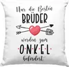Trendation - Du Wirst Onkel Deko-Kissen mit Füllung 40x40 Produktbild-Vorschau 1