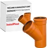 Vonkajší kanalizačný T-kus 160/45° oranžový PVC - Podzemný Náhľad obrázku produktu 2