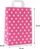 Papiertragetaschen mit STERNE PINK, 80g/qm, 22 + 10 x 31 Produktbild-Vorschau 3