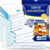 A stack of vacuum seal bags and a pump are shown next to a package with marketing information. Náhled obrázku produktu