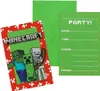 Minecraft Party 6 Einladungskarten & Umschläge Produktbild-Vorschau 3