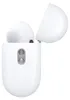 A close-up view of white Apple AirPods Pro 2 earbuds in their charging case, with the lid open. Produktbild-Vorschau