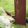Sichtschutz Metall 2x - 160 cm x 50 cm - Edelrost - Produktbild-Vorschau 7
