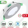 6x LED Einbaustrahler URANUS 4W IP44 Eisen gebürstet – CCT Produktbild-Vorschau 2