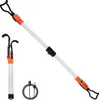 A product shot of a telescopic work light and its accessories against a white background. Podgląd zdjęcia produktu