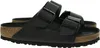 A pair of black Birkenstock sandals shown from the side. Produktbild-Vorschau