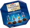 A box of Trumpf Edle Tropfen in Nuss Obstbrand chocolates. Produktbild-Vorschau