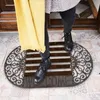 Zerbino Relaxdays in ghisa con spazzole, Ø 72 x 39 cm, Anteprima dell’immagine prodotto 3