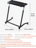A product image of a foldable and adjustable bike table with dimensions indicated. Podgląd zdjęcia produktu