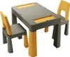 Teggi Tisch Multifunktional 3-in-1 Graphit Senf mit Zwei Produktbild-Vorschau 1