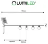 LUMILED Solar Lichterkette für Außen 7M 20x LED Lampen + 2 Produktbild-Vorschau 8