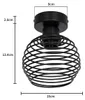 ZMH 2ER-Deckenlampe Vintage Schwarz E27 Lampenfassung Produktbild-Vorschau 7