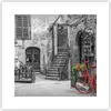 Poster - Poster ohne Rahmen - Rot Fahrrad Allee - 30x30 cm Produktbild-Vorschau 1
