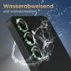 A close-up of a smartphone camera lens protector with water splashing around it. Produktbild-Vorschau