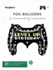 Folienballon Geburtstag Gamepad 60x45cm Schwarz / Gelb Produktbild-Vorschau 5