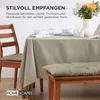 HOMESCAPES 2er Bankauflage grau 100% Baumwolle Produktbild-Vorschau 7