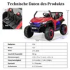 COSTWAY Auto per bambini a 2 posti con telecomando 2.4G, Anteprima dell’immagine prodotto 3