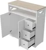 Szafka kuchenna / kredens UnboxG, biały, 100×40×105 cm, z 3 Podgląd zdjęcia produktu 11