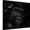 MuchoWow® MuchoWow® Gerahmtes Poster Affe - Tiere - Blätter Produktbild-Vorschau 1