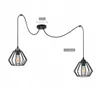 Luxolar Led Pendelleuchte Spider 2-flammig aus Metal Draht Produktbild-Vorschau 1