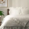 HOMLA MORAIN Mikrofaser-Bettwäsche weiß mit Spitze 220x200 Produktbild-Vorschau 2