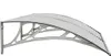 vidaXL Tettoia per porta grigia 150x75 cm in policarbonato Anteprima dell’immagine prodotto 5