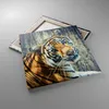 Bild auf Leinwand - Leinwandbild - Indien stein tiger wild Produktbild-Vorschau 2