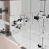 Close-up view of cabinet hinges attached to a cabinet door and frame. Náhled obrázku produktu
