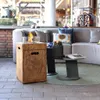 Xaralyn Außenkamin - Column 40W - Holzoptik - Gartenkamin - Produktbild-Vorschau 2
