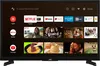 A smart TV screen displaying various app icons and movie posters. Produktbild-Vorschau