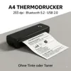 A4 thermische printer, 203 dpi, Bluetooth 5.2 en USB 2.0, Productafbeelding-voorbeeld 2
