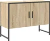 vidaXL Badezimmermöbel-Set mit Regal mit Tür 3 pcs Braun Produktbild-Vorschau 7