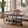 Couchtisch HWC-Q69, Beistelltisch Sofatisch, Reifen Produktbild-Vorschau 9