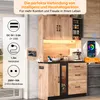 Küchenhochschrank 105x40x180 cm mit LED & Steckdose – Produktbild-Vorschau 9