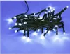 A string of white LED lights on a blue background. Voir les images du produit
