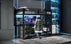 Metalowe łóżko piętrowe 90x200 cm z biurkiem w kształcie Podgląd zdjęcia produktu 19