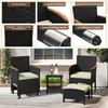 Yaheetech 5er Gartenmöbel Set, aus Rattan, inkl. 2 Produktbild-Vorschau 6