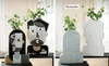 Gilde Gesichtsvase, "Picassa", Fraumotiv, Keramik, grau, Voir les images du produit 2