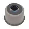 A close-up, top-down view of a round stainless steel sink drain. Podgląd zdjęcia produktu
