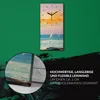Wandbild Leinwand Bilder mit Uhr 30x60 Malerei Abstrakte Produktbild-Vorschau 5