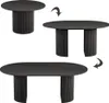 Esstisch Vicco Calero Schwarz 120-200 x 60 cm ausziehbar, Produktbild-Vorschau 5